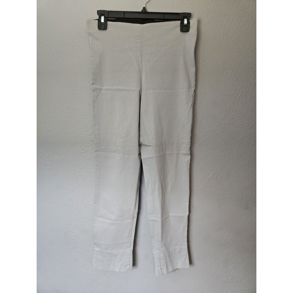 Equestrian Women's Size Small Ankle Pull On Pants Light Gray